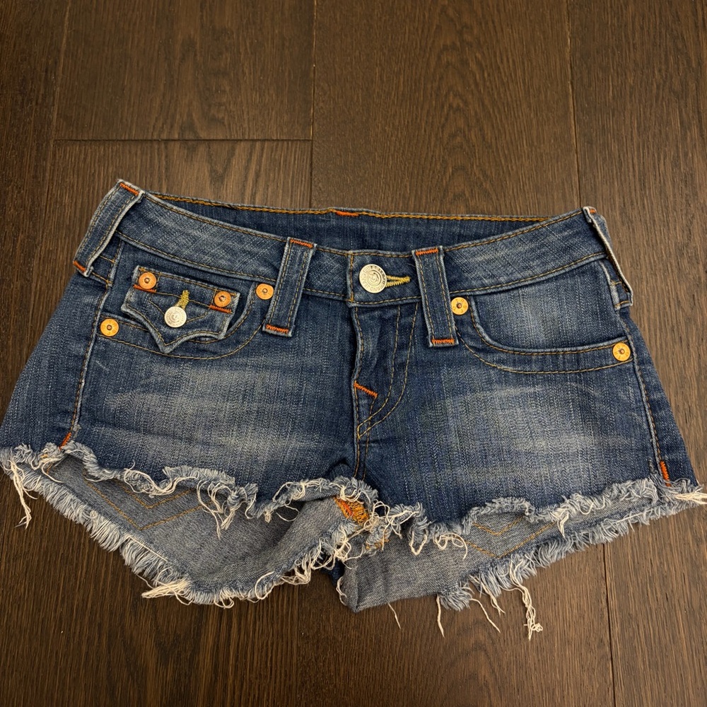 True Religion Jean Cut Off Shorts